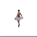 Woman in Pink Ballet Tutu Standing Gracefully Against Dark Background with Pointe Shoes