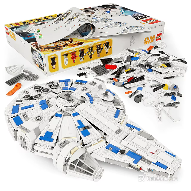 LEGO Star Wars Millennium Falcon Building Set With Pieces And Box 3d model 