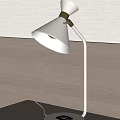 WestElm cream wind table lamp bedside lamp desk lamp 3d model