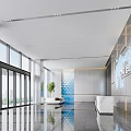 Office lobby 3d model