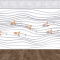 Alien background wall 3d model