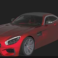 Red Sports Car Featuring Sleek Aerodynamic Design And Stylish Alloy Wheels