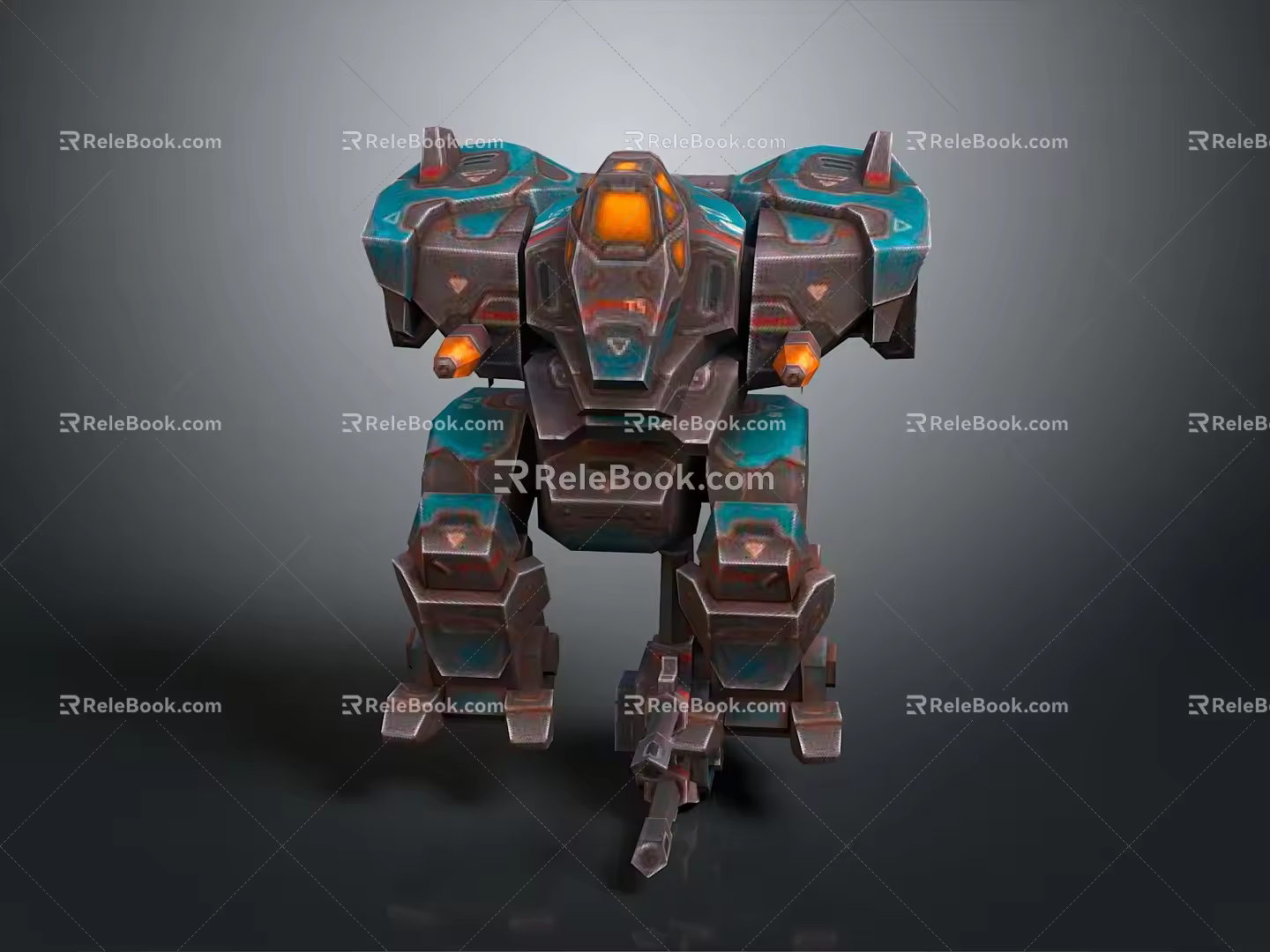 Mecha Warrior Mecha Soldier Machine Armor Mechanical Armor 3d model
