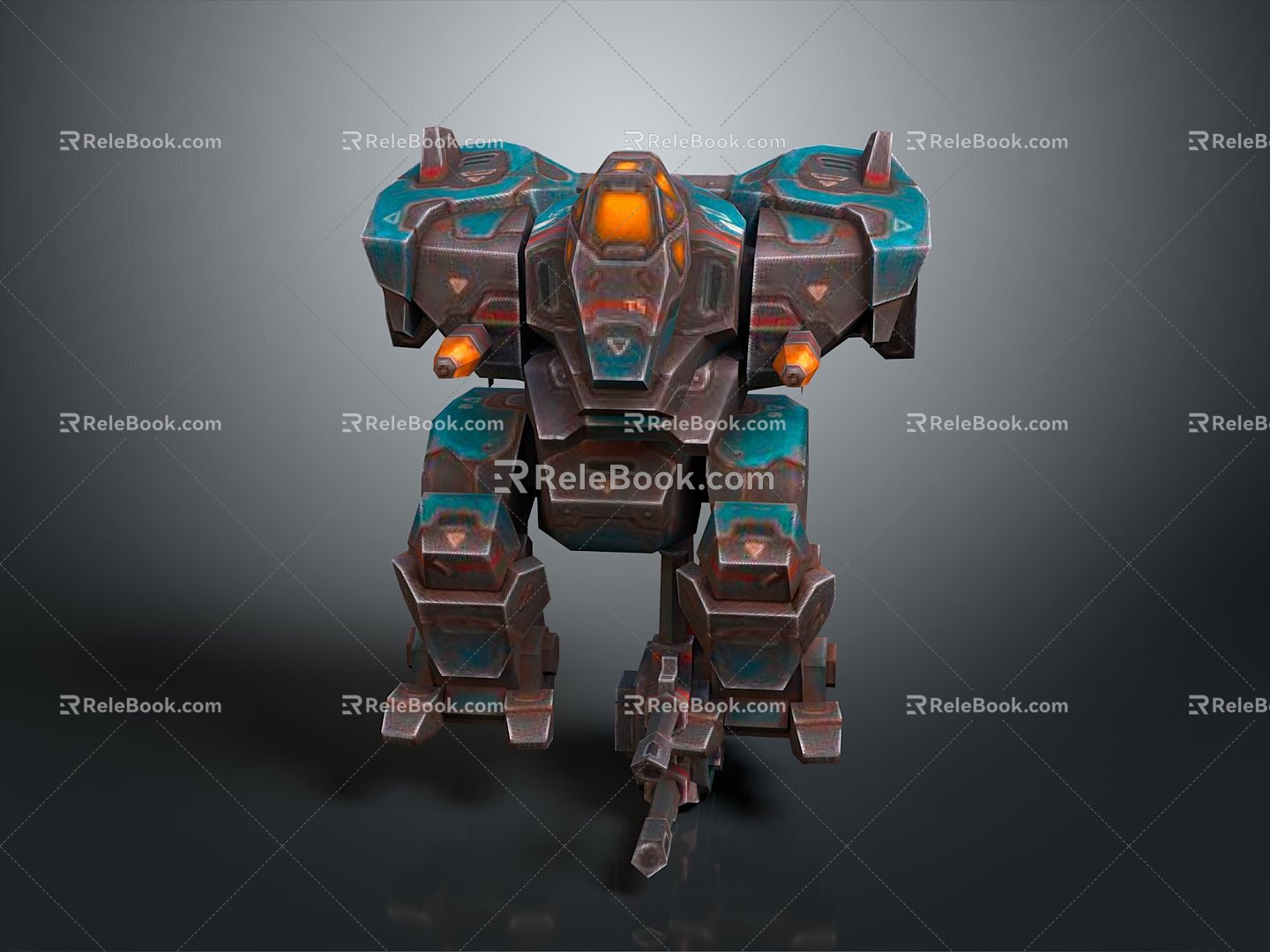 Mecha Warrior Mecha Soldier Machine Armor Mechanical Armor 3d model