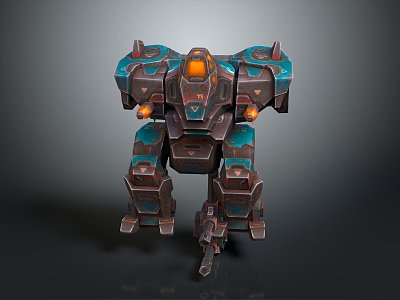 Mecha Warrior Mecha Soldier Machine Armor Mechanical Armor 3d model