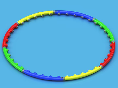 Hula Hoop Fitness Equipment Entertainment Equipment 3d model