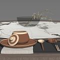 New Chinese Tableware 3d model