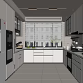 Modern Kitchen With White Cabinets Stainless Steel Appliances And Window View Countertops