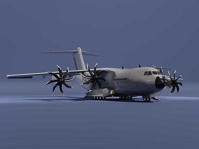 military transport aircraft 3d model