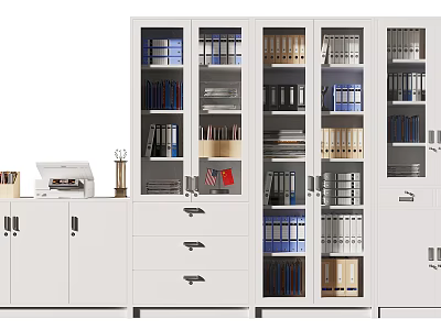 Modern file cabinet 3d model