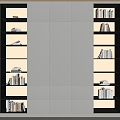 Modern bookcase 3d model