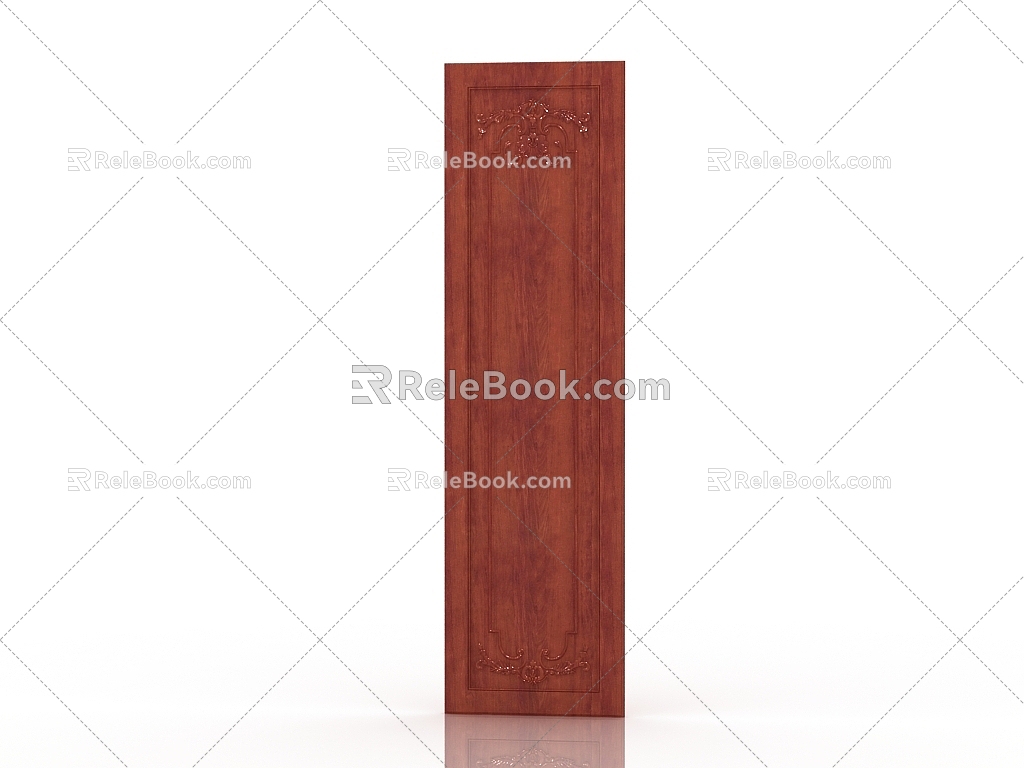 American high cabinet door panel 3d model