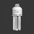 modern energy-saving lamp fluorescent lamp 3d model