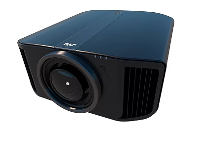 Projector Monitoring JVC Black Professional Projector With High Performance Lens And Cooling Vents 3d model