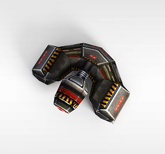 Game Props Equipment Turret 3d model
