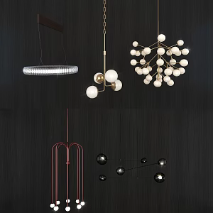 Pendant lamp combination 3d model
