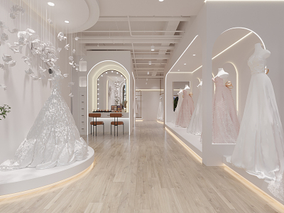 Modern Wedding Shop Ordinary Chen Ayu Wedding Shop Panorama 3d model