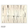 Square Area Rug With Modern Abstract Beige Black Striped Design For Home Decor