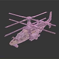 Military Camouflage Helicopter Model With Multiple Rotors Detailed Body And Realistic Design