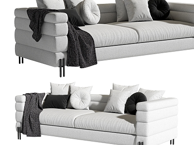 Modern Minotti double sofa model