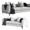 Modern Minotti double sofa 3d model