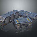 ammunition box sci-fi box sci-fi ammunition box arms box 3d model