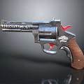 Vintage KELLOGG SPECIAL Revolver with Red Components Wooden Grip and Metal Body