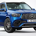 Blue Mercedes AMG SUV Stylish Sporty Exterior With Alloy Wheels And Grille