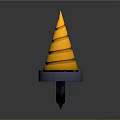 High Quality Durable Golden Spiral Conical Hardware Tool With Stable Base