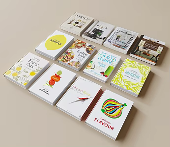 Modern Books 3d model