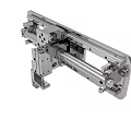 Industrial Mechanical Assembly With Metal Structure And Precision Sliding Rail Components 3d model