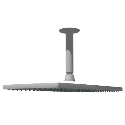 Modern Rainfall Shower Head With Square Panel And Ceiling Mount Design 3d model
