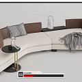Modern Multiplayer Sofa Minotti Multiplayer Sofa Corner Sofa Curved Sofa Shaped Sofa 3d model