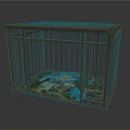 Sturdy Metal Dog Cage For Pets With Secure Door And Comfortable Mat
