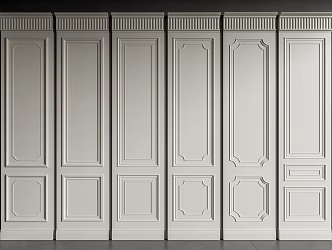 Jianou clapboard gypsum line 3d model