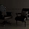 Green Leather Tufted Leisure Chairs Featuring Striped Patterned Pillows Swivel Base Wheels and Wooden Legs