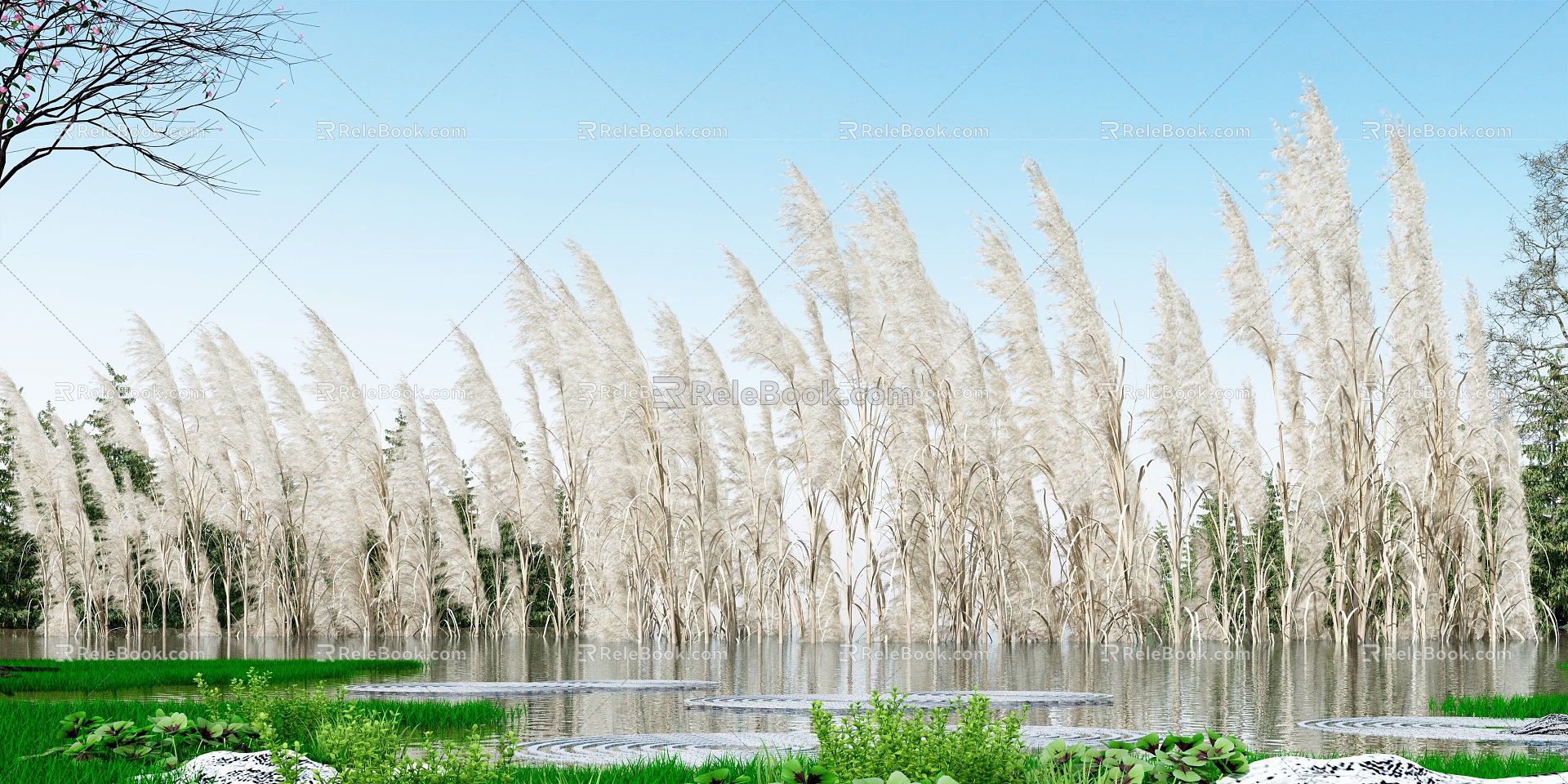 modern reed 3d model