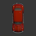 Classic Red Volkswagen Beetle Car With Vintage Design And Shiny Exterior 3d model