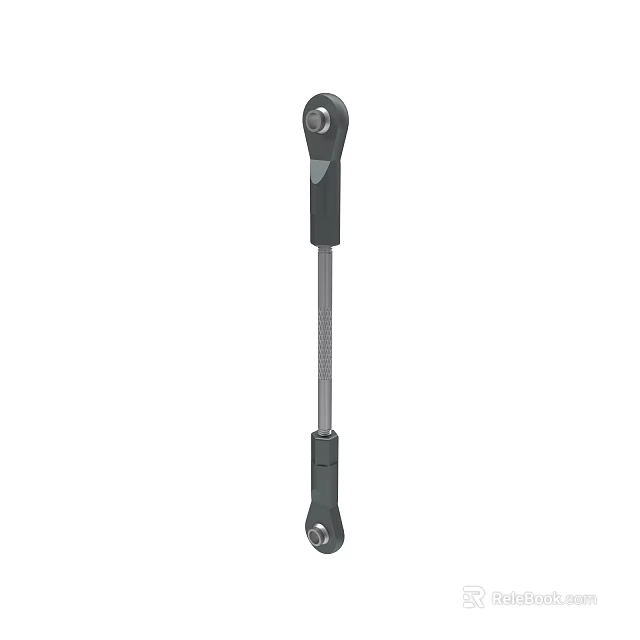 Industrial Adjustable Support Rod With Metal End Connectors And Adjustment Function 3d model 