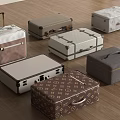 Assorted Stylish Luggage Collection With Vintage Modern Designs And Leather Canvas Materials