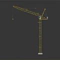 Yellow Heavy Duty Tower Crane Industrial Equipment For Construction Sites