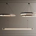Modern Pendant Lights With Circular Multi Ring And Linear Metal Frame Designs
