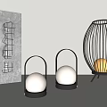Outdoor Lights With Modern Block Lantern And Woven Metal Illuminated Designs