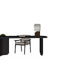Minotti Miloti Desk Combination 3d model