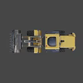 Powerful Utility Wheel Loader with Large Front Bucket Big Tires and Cab Design