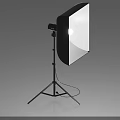 Professional Studio Photography Lighting With Softbox And Tripod Stand 3d model
