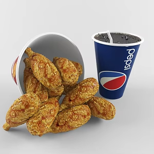 Coke Chicken Wings 3d model