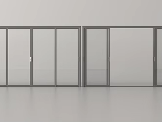 Modern sliding door balcony sliding door glass sliding door 3d model