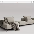 Modern Multiplayer Sofa 3d model