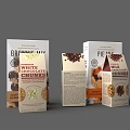 Carton packaging biscuits 3d model